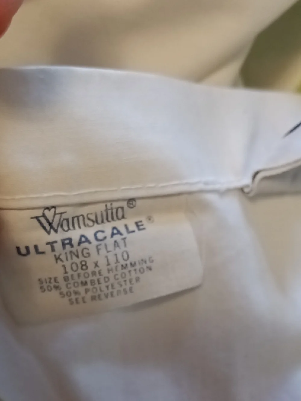 Vintage Christian Dior x Wamsutta UltraCale King Flat + Fitted Sheet